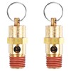 M METERXITY 2-Pack Air Compressor Pressure Release Safety Valve, 1/4"