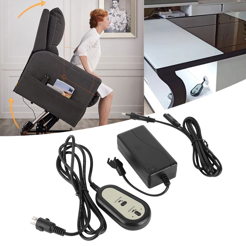 Electric Sofa Controller Push Rod Wired Motor Electric Button Hand