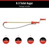 RIDGID 59787 Model K-3 Toilet Auger with Unclogging 3-Foot Snake