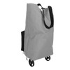 Foldable Cart Bag with Wheels, Reusable Large Capacity Shopping Bag