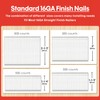 SHALL 16 Gauge Finish Nails, 2000-Count (1-1/4, 1-1/2, 2, 2-1/2