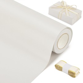 Rumvan Off White Matte Wrapping Paper16.9 Inches X 39.3 Feet,Solid Color pearlescent Gift Wrapping Paper,Perfect for Valentine's Day,Birthday,Christmas,Graduation,Baby Shower,DIY Bouquet (Off White colour)