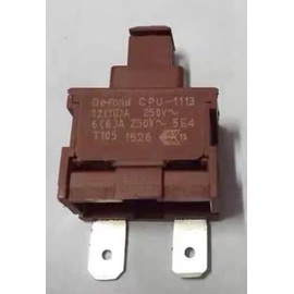 DEFOND CPU-1113 Power ON OFF Switch Push Botton 2 Pin 13/6.5A 125/250VAC T105