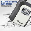 BRILLIRARE 2 Pack Key Lock Box, Waterproof 4 Digits Combination
