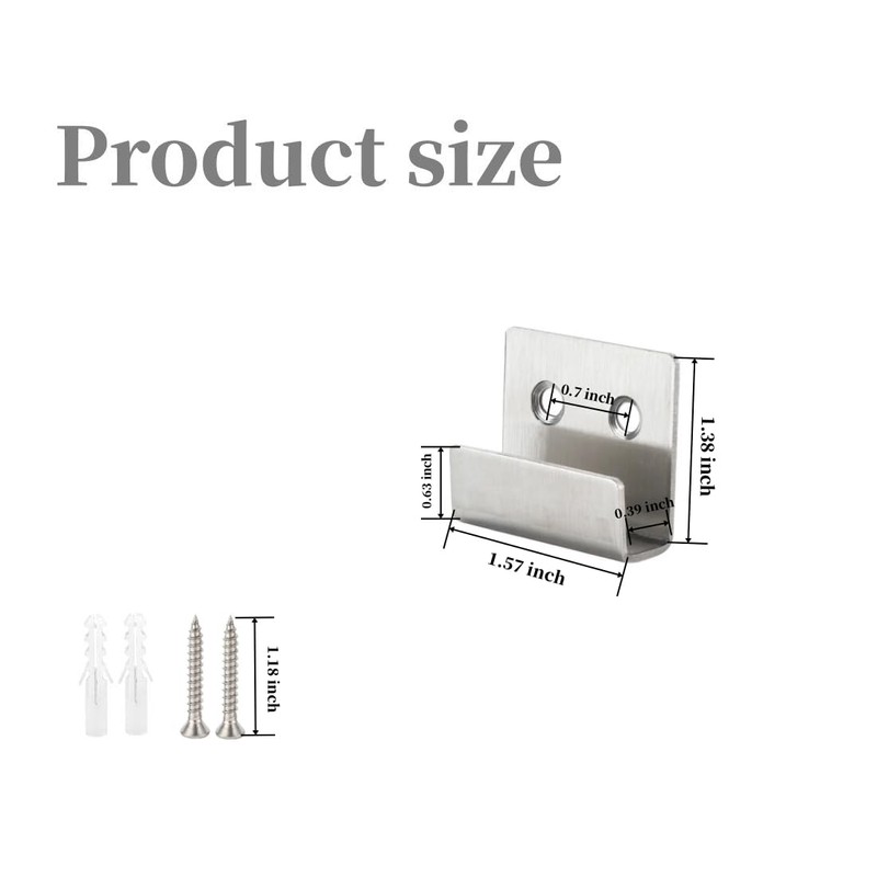 Tile Display Wall Hanger, 8 Pcs Stainless Steel Wall Mount