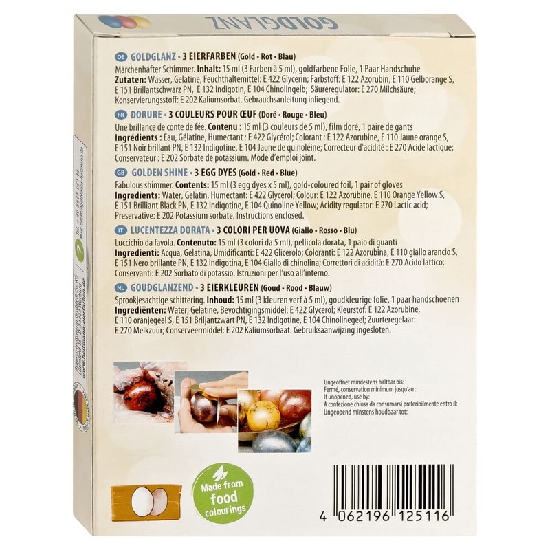 Heitmann Eierfarben, Gold Shine, 1 Piece