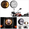 Krtopo 35W Motorcycle Headlight With Turn Signal Universal 7Inch Halogen