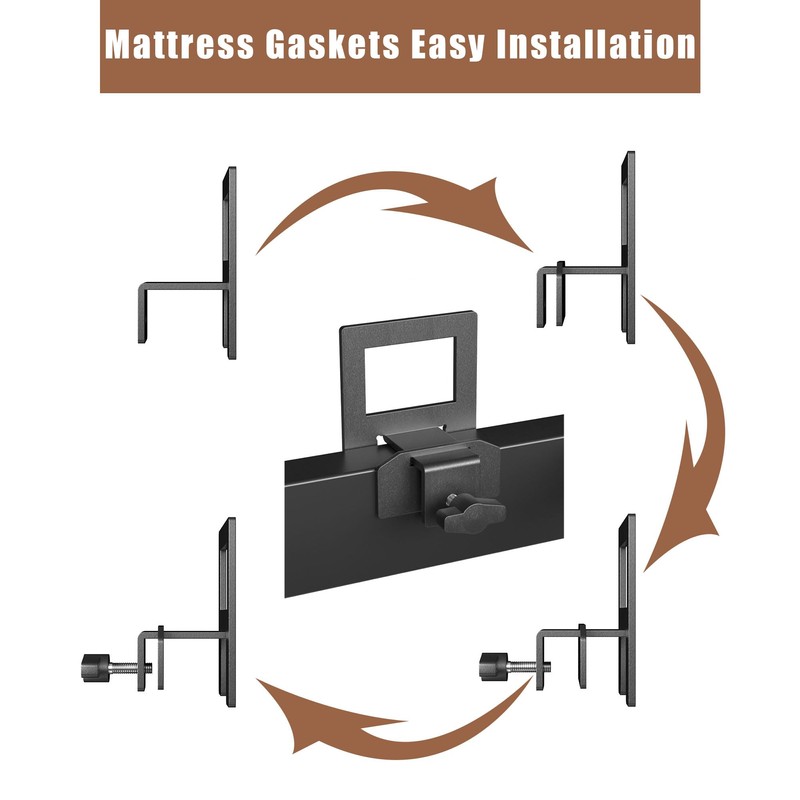 SHOANED Adjustable Non Slip Mattress Gaskets for Metal Bed Frame