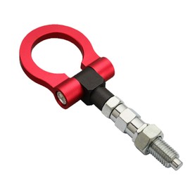 MG Pro-industry Front & Rear Bumper Screw on Sports Track Racing Heavy Duty Tow Hook for 2003-2008 Mazda 3 (Red)