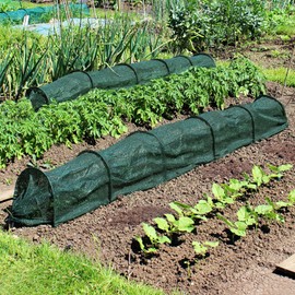 warmfarm 2 in 1 Portable Greenhouse Protection from Sun Heat,Garden Tunnel Shade Net Cover with Quick-Release Technology,Row Covers for Vegetables Plant Cover from Sun (Pack 2)