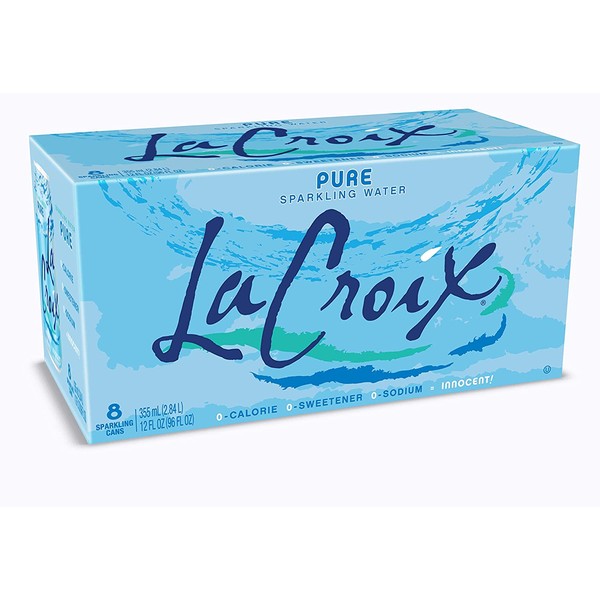 LaCroix, Sparkling Water, Pure, 12 oz (pack of 8)