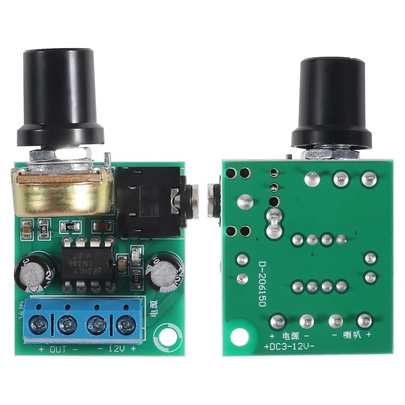 3pcs LM386 Mini Audio Amplifier Board DC 3-12V Volume Adjustable