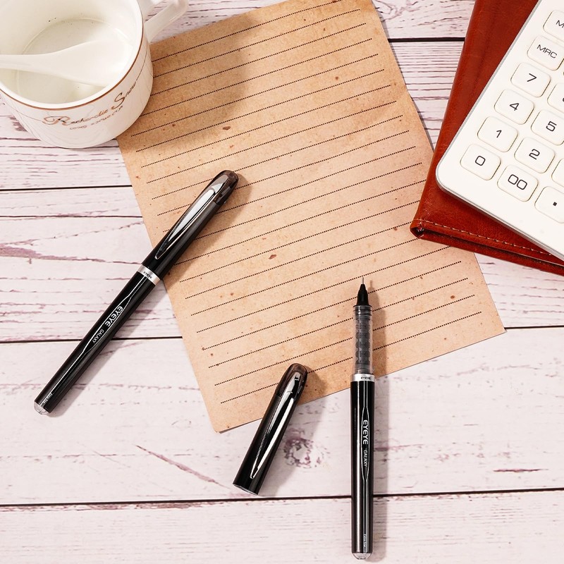 EYEYE Needle Rollerball Pens 0.5mm, 3 Assorted Colors Extra Fine