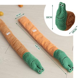 NINVVS 1pcs Sounding Snail Toy, Squeaky Dog Toy, Dog Chew Toy, Puppy Teething Toy, For Pet Training, Boredom Relief (Green)