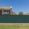 Bynbbur 5'x24' Green Outdoor Divider Privacy Fence with Iron Poles