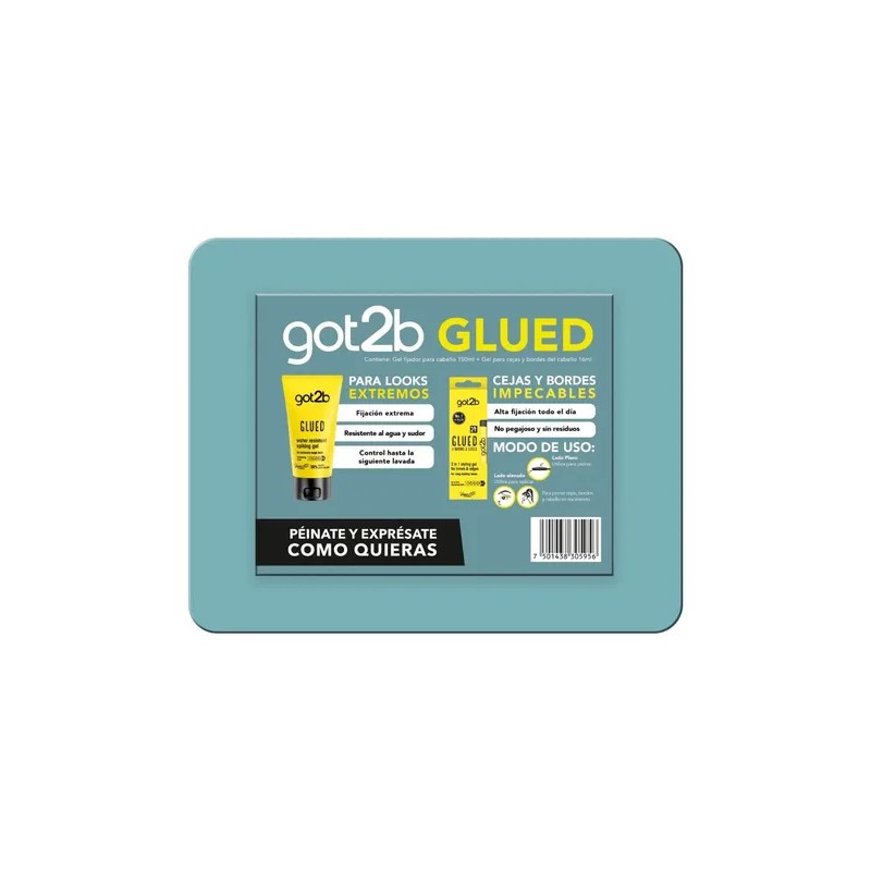 Got2b Glued Pack, Gel Fijador 150ml Gel pa cejas 16ml