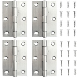 4 Pieces of 3 inches (76 mm) Fireproof (Class 13) Door Hinges, Ball Bearing Door Hinges, Used to Strengthen Hard Materials Such as Doors, cabinets, Wooden Boxes, etc.