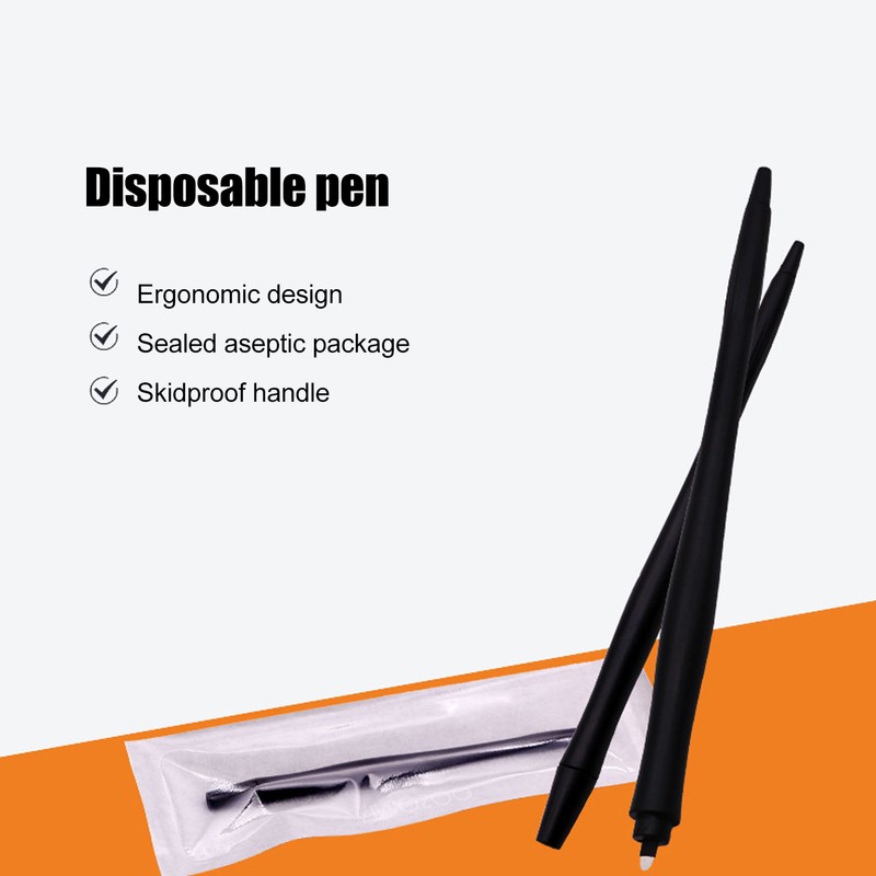 10pcs Microblading Pen Professional Double Headed Disposable Manual Eyebrow Eyeliner