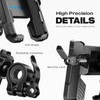 visnfa New Upgraded Bike Phone Mount Holder Two Connectors Quickly