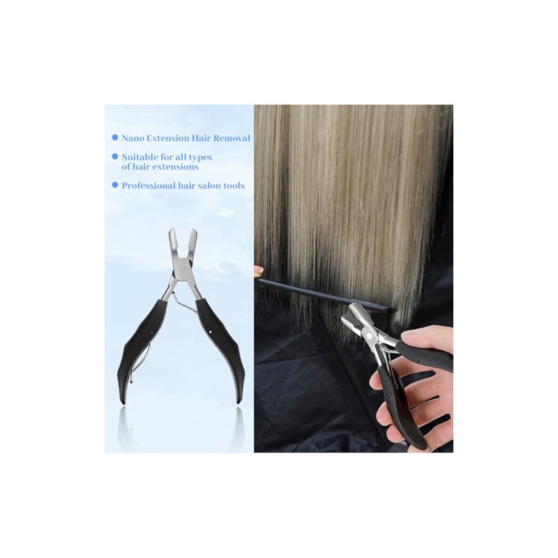 Multi Function Hair Extension Pliers, Fusion Crusher Tool for Keratin