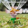IcyByte Rotating Flower Garden Sprinkler for Yard, Adjustable Spray Modes,