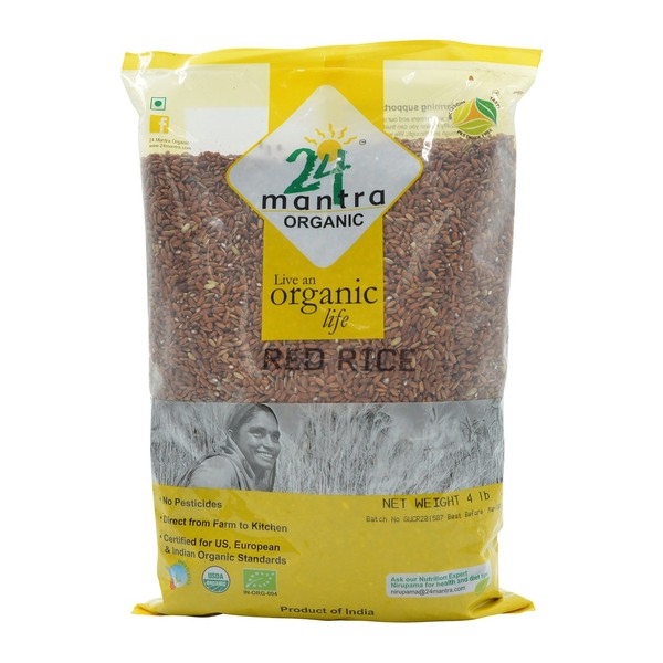 24 Mantara Organic Rice, Red, 4 Pound