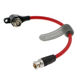 Uonecn- Hd Sdi Protector Cable Sdi Cord Galvanic Isolators Bnc Male to Right Angle Bnc Female for Red Komodo Camera 20Cm Red