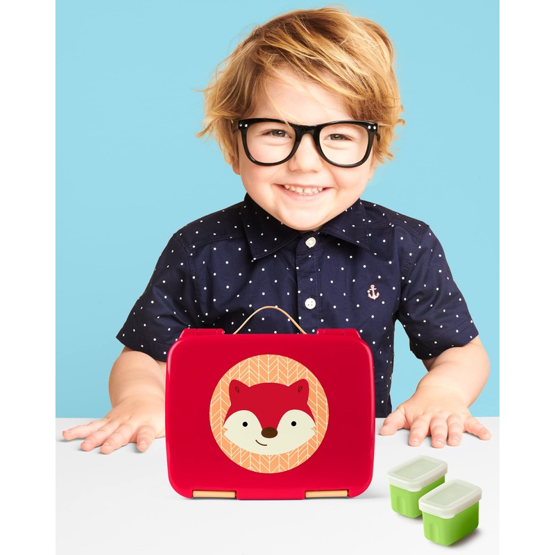 Skip Hop Kids Bento Lunch Box, Ages 3+, Zoo Fox