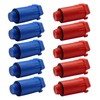 SKIR'CO (2 pcs) Construction Plugs 1/2", Red and Blue Plastic