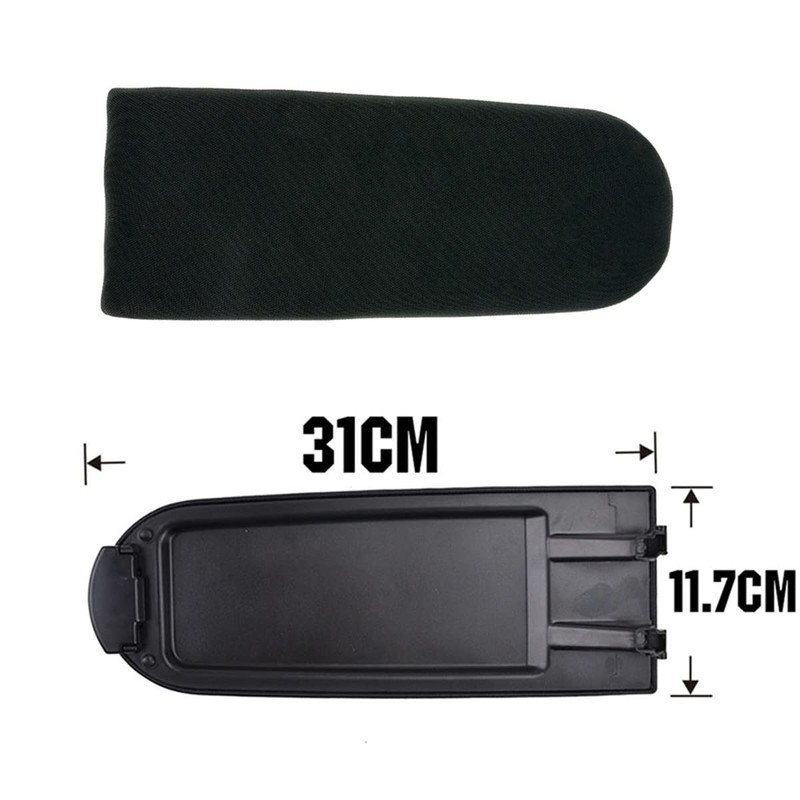 NICOLIE Centre Console Armrest Lid Soft Fabric Armrest Cover Compatible