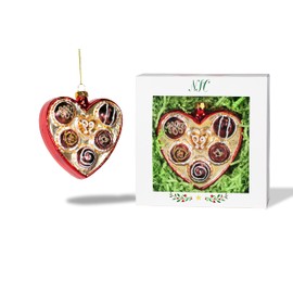 North Star Christmas | Chocolate Tin Glass Ornament | Food Collection