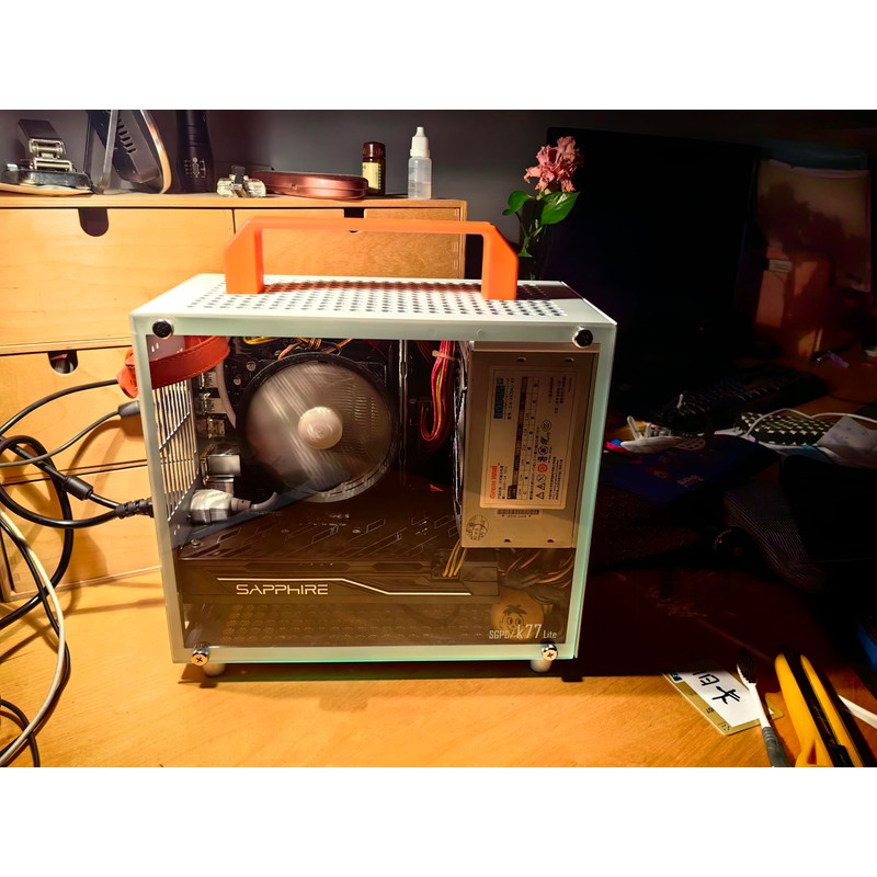SharGwa PC K77s Matx Case Small Compact Mini Tower Gaming