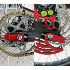 CTDOESO CNC Billet Swing Arm Tensioner Axle Chain Tensioner Adjuster for Sur-Ron MX and X and for Segway X260 Dirt Bike Motorcycle (Red)