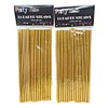 Metallic Gold 15 Paper Straws – 2 Pack