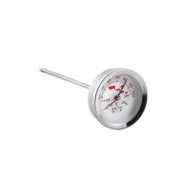 Weis Meat/Oven Thermometer, Stainless Steel Silver, 5 x 5 x