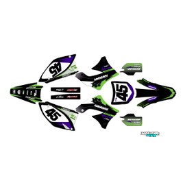 Kalair GFX Graphics Kit for Kawasaki KX450F KX 450F (2009 2010 2011) Division Series Purple 09 Mil-Dirt Bike Motorcycle Stickers,Dirtbike Racing Decal Automotive Motocross Accessories no Plastics