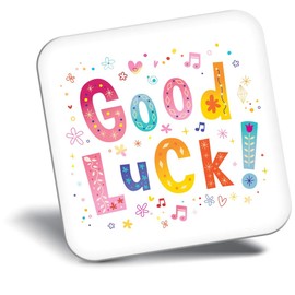 Destination Vinyl ltd Fridge Magnet - Good Luck Lucky Pretty Cute for Office, Cabinet and Whiteboard, Magnetic Stickers, 45188