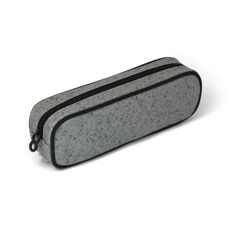 LOONLOON Pencil Case, Pen Case, Large Capacity, Simple, Round Zipper,