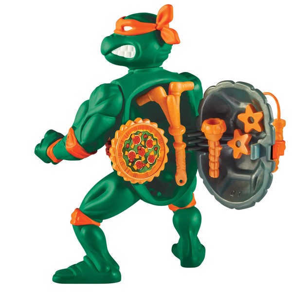 Teenage Mutant Ninja Turtles: 4” Original Classic Storage Shell Michelangelo Basic Figure by Playmates Toys
