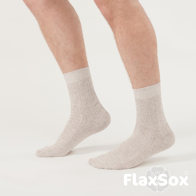 GreenWeave Earthwise - Calcetines de lino ultrafinos y transpirables para