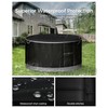 EliteCover Fire Pit Cover Round 32 Inch, 600D Heavy-Duty Waterproof