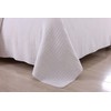 MarCielo 3 Piece 100% White Cotton Quilt Set Lightweight Bedspread