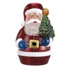 Old World Christmas Santa w/Tree Candle Light