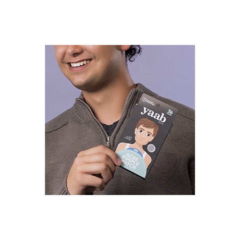 Yaab Beauty Acne Pimple Patch para Hombre, 36 Piezas