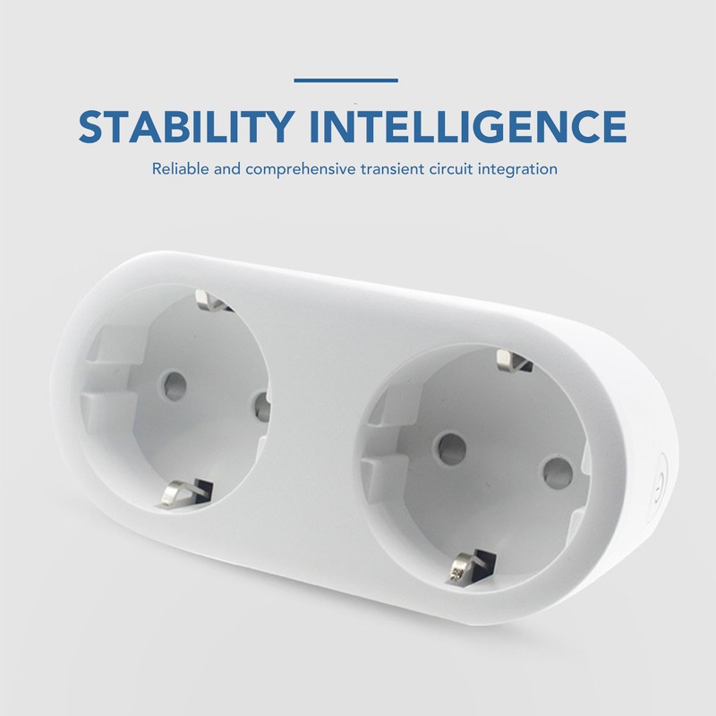 Wifi Smart Plug Wifi Dual Outlets Socket Shunt Double Control