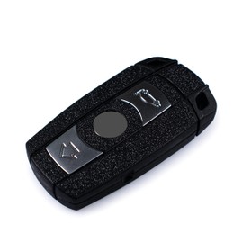 Blackshell® Key foil, 2 x diamond black for your 3-button key including replacement set, protective cover, key cover