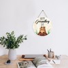 Groundhog Day Round Sign 12x12in - Minimalist Wood Plaque with