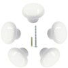 Biaungdo 5 Pack Retro Ceramic Cabinet Knobs, Round Drawer Knobs