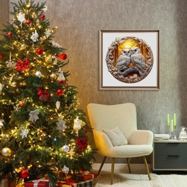 Wooden Puzzles for Adults - Couple Owl Wooden Jigsaw Puzzle - Unique Animal Shaped Wood Puzzles Adult - Christmas Birthday Gifts for Adults/Friends/Family - 200pcs 11.4 * 11.2in