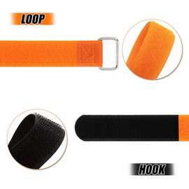Bicycle Straps for Bike Rack with Buckle - CARGEN Multi-Purpose Tighten Straps, Bicycle Tie Downs Bike Wheel Stabilizer Strap for Transportation and Storage, 2PCS, Orange, 1" x 26"